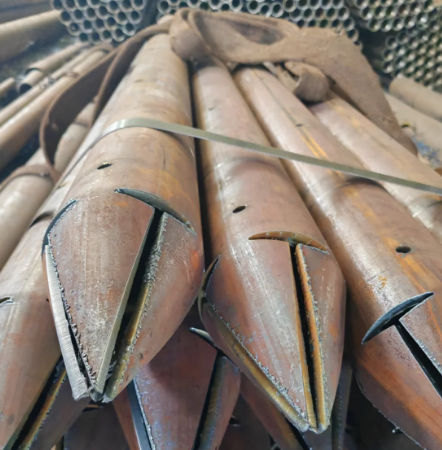 玉林出尖打孔加工无缝注浆钢花管注浆管厂家
